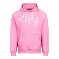 Fuchsia Pink wifey sweat(b) Urban Hoodie - DesignPulse
