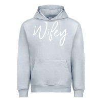Heather Grey wifey sweat(b) Urban Hoodie - DesignPulse