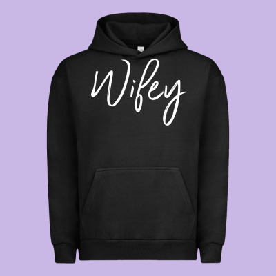 Wifey Sweat(b) Urban Hoodie Designed By Designpulse