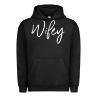 Pigment Black wifey sweat(b) Urban Hoodie - DesignPulse
