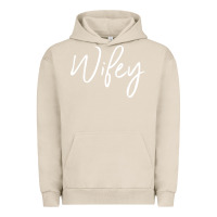 Pigment French Oak wifey sweat(b) Urban Hoodie - DesignPulse