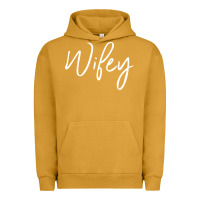 Pigment Peanut Butter wifey sweat(b) Urban Hoodie - DesignPulse