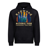 Black redwood national park california retro vintage cam Urban Hoodie - DesignPulse