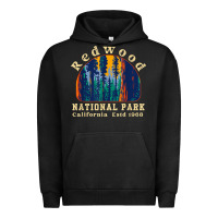 Pigment Black redwood national park california retro vintage cam Urban Hoodie - DesignPulse