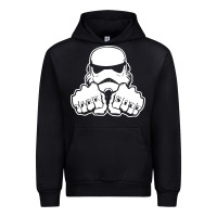 Black dark side knuckle starwars stormtrooper 2 Urban Hoodie - DesignPulse