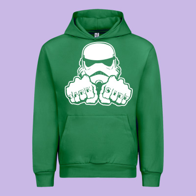 Dark Side Knuckle Starwars Stormtrooper 2 Urban Hoodie Designed By Designpulse