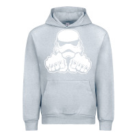 Heather Grey dark side knuckle starwars stormtrooper 2 Urban Hoodie - DesignPulse