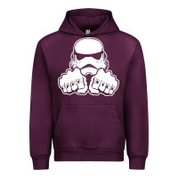 Mauve Wine dark side knuckle starwars stormtrooper 2 Urban Hoodie - DesignPulse