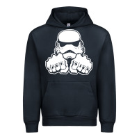 Navy dark side knuckle starwars stormtrooper 2 Urban Hoodie - DesignPulse