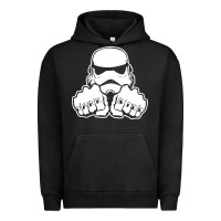 Pigment Black dark side knuckle starwars stormtrooper 2 Urban Hoodie - DesignPulse