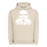 Pigment French Oak dark side knuckle starwars stormtrooper 2 Urban Hoodie - DesignPulse