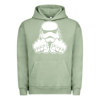 Pigment Oil Green dark side knuckle starwars stormtrooper 2 Urban Hoodie - DesignPulse