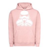 Pigment Salmon dark side knuckle starwars stormtrooper 2 Urban Hoodie - DesignPulse