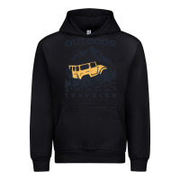 Black traveler Urban Hoodie - DesignPulse