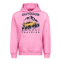 Fuchsia Pink traveler Urban Hoodie - DesignPulse
