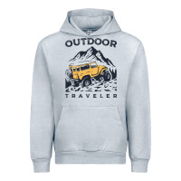 Heather Grey traveler Urban Hoodie - DesignPulse