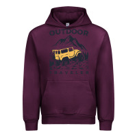 Mauve Wine traveler Urban Hoodie - DesignPulse