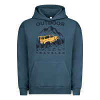 Pigment Midnight Navy traveler Urban Hoodie - DesignPulse