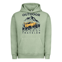 Pigment Oil Green traveler Urban Hoodie - DesignPulse