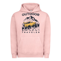 Pigment Salmon traveler Urban Hoodie - DesignPulse