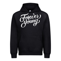 Black forever young Urban Hoodie - DesignPulse