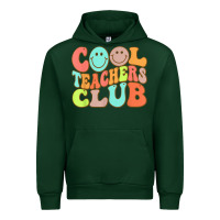 Forest Green cool teachers club funny smile teachers club squad t shirt Urban Hoodie - DesignPulse