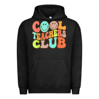 Pigment Black cool teachers club funny smile teachers club squad t shirt Urban Hoodie - DesignPulse