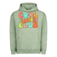Pigment Oil Green cool teachers club funny smile teachers club squad t shirt Urban Hoodie - DesignPulse