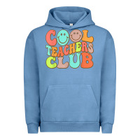Pigment Pebble Blue cool teachers club funny smile teachers club squad t shirt Urban Hoodie - DesignPulse