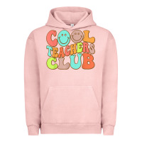 Pigment Salmon cool teachers club funny smile teachers club squad t shirt Urban Hoodie - DesignPulse
