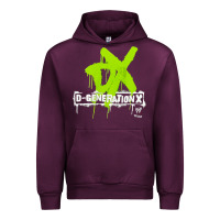 Mauve Wine D GENERATION X, D GENERATION X vinatge, D GENERATION X art, D GENERATI Urban Hoodie - DesignPulse