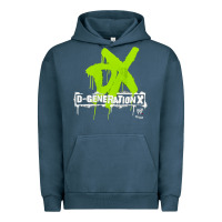 Pigment Midnight Navy D GENERATION X, D GENERATION X vinatge, D GENERATION X art, D GENERATI Urban Hoodie - DesignPulse