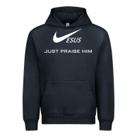 Navy jesus just praise him Urban Hoodie - DesignPulse