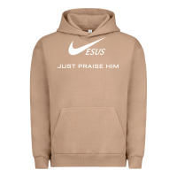 Pigment Burro jesus just praise him Urban Hoodie - DesignPulse