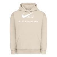 Pigment French Oak jesus just praise him Urban Hoodie - DesignPulse