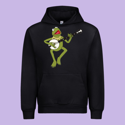 Kermit Playing The Banjo Classic Urban Hoodie Designed By Designpulse