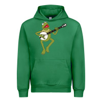 Emerald Kermit playing the banjo Classic Urban Hoodie - DesignPulse