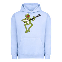 Pigment Grape Ice Kermit playing the banjo Classic Urban Hoodie - DesignPulse