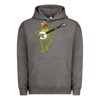 Pigment Tornado Kermit playing the banjo Classic Urban Hoodie - DesignPulse