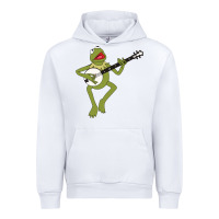 White Kermit playing the banjo Classic Urban Hoodie - DesignPulse