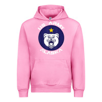 Fuchsia Pink us army alaska polar bear patch t shirt Urban Hoodie - DesignPulse