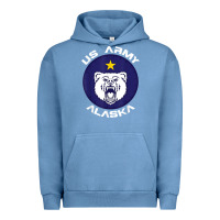 Pigment Pebble Blue us army alaska polar bear patch t shirt Urban Hoodie - DesignPulse