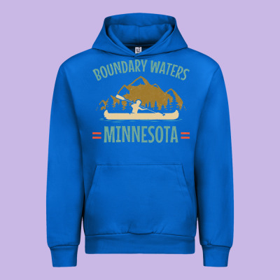 Retro Boundary Waters Canoe Minnesota Urban Hoodie Designed By Designpulse