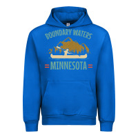 Cobalt retro boundary waters canoe minnesota Urban Hoodie - DesignPulse