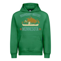 Emerald retro boundary waters canoe minnesota Urban Hoodie - DesignPulse