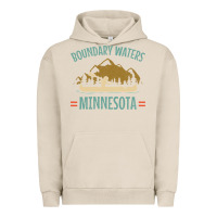 Pigment French Oak retro boundary waters canoe minnesota Urban Hoodie - DesignPulse