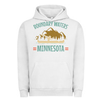 Pigment Lunar Rock retro boundary waters canoe minnesota Urban Hoodie - DesignPulse