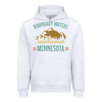 White retro boundary waters canoe minnesota Urban Hoodie - DesignPulse