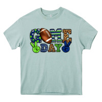 Arona Game day green and blue team color Heavy Core Tee - HowdyJamesFarm