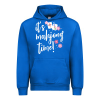 Cobalt womens mahjong gift for her mahjong player v neck t shirt Urban Hoodie - DesignPulse